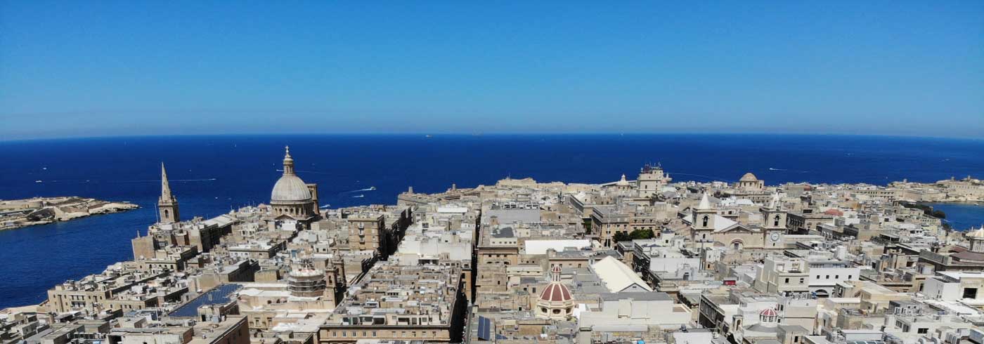 Best Places to Stay in Malta - Valletta old town from above