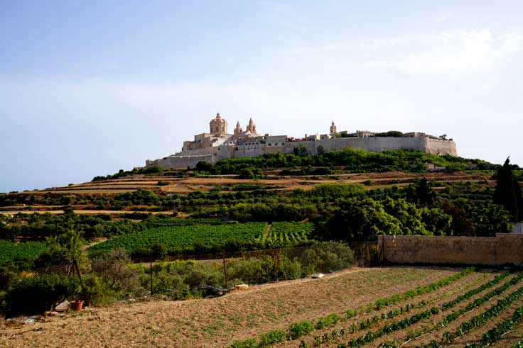 Mdina Malta - an old walled town in Malta known as the Silent City