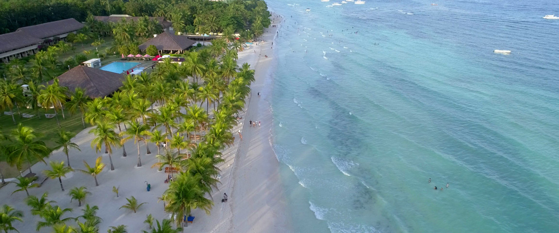 Dumalun Beach on Bohol Island Philippines