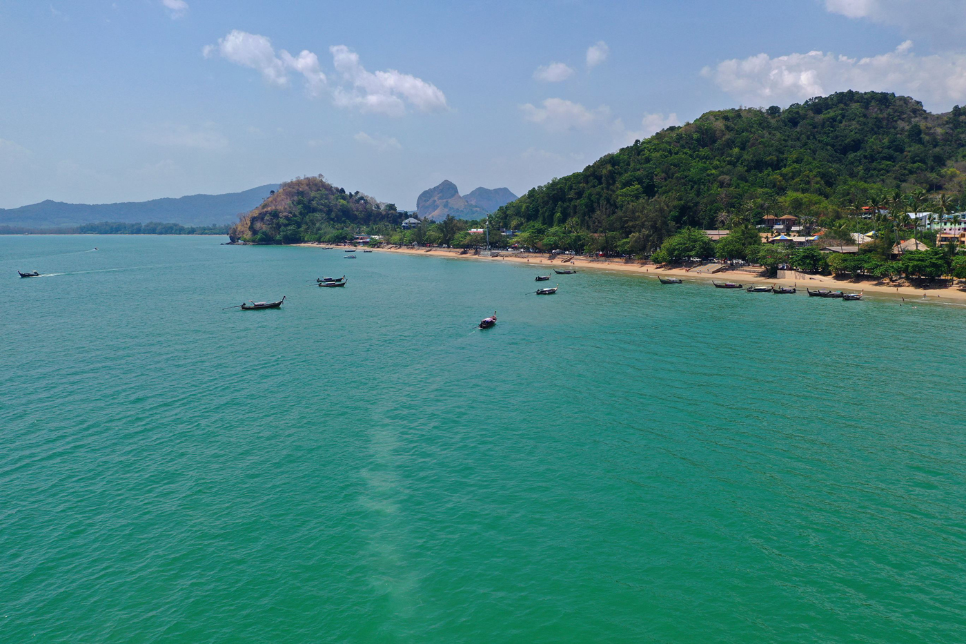 View of Ao Nang from the boat