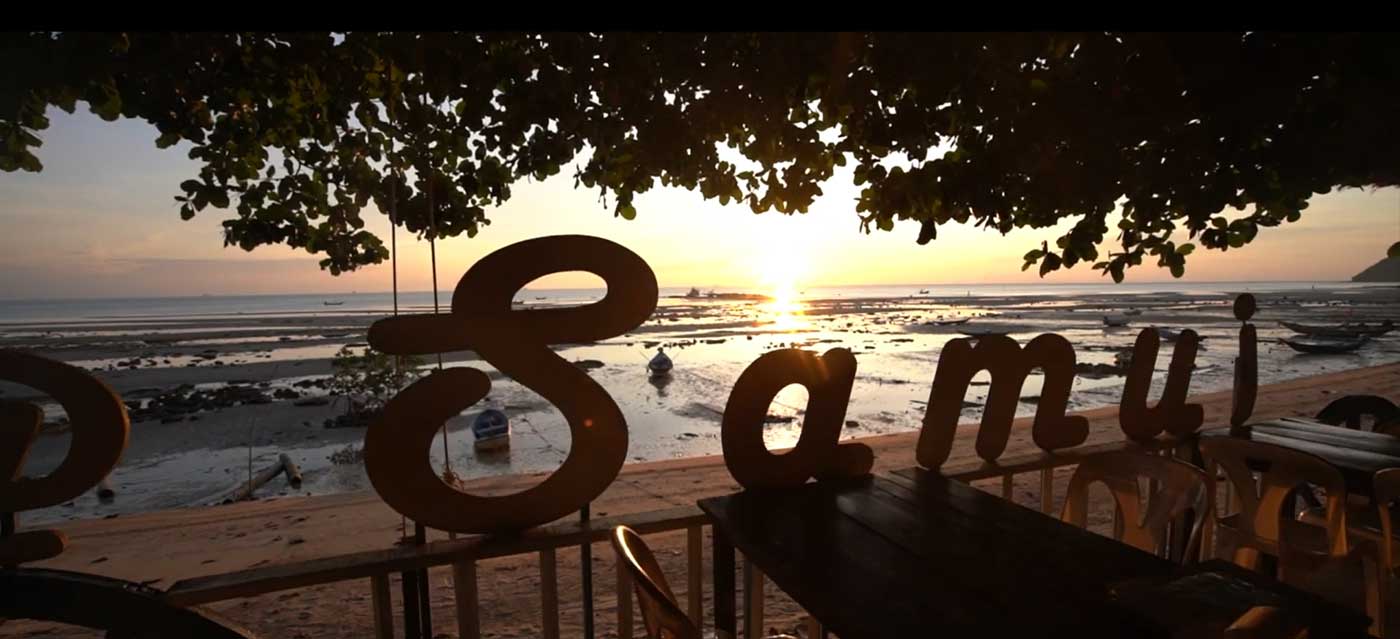 Sunset over Koh Samui Thailand