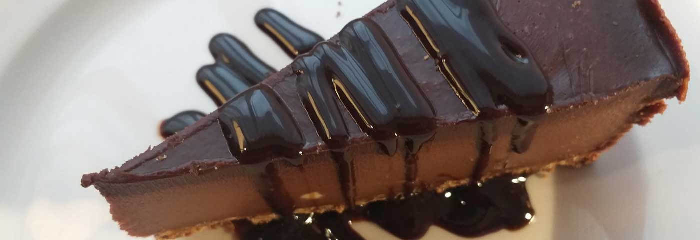 Dreamy chocolate dessert during managed hotel quarantine